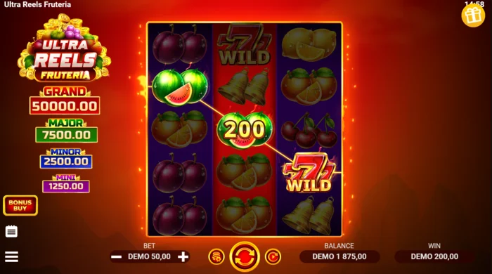 Ultra Reels Fruteria – печеливша линия със златна седмица